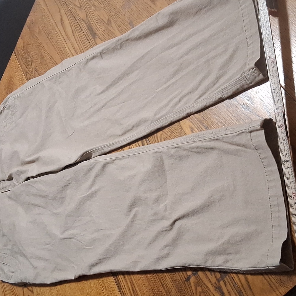 MOUNTAIN KHAKIS Pants Mens 38 X 32 Tan Beige RELAXED FIT Preowned Used - Picture 2 of 8